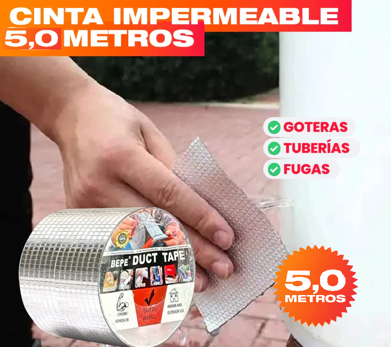 5,0 METROS CINTA IMPERMEABLE REPARA FUGAS