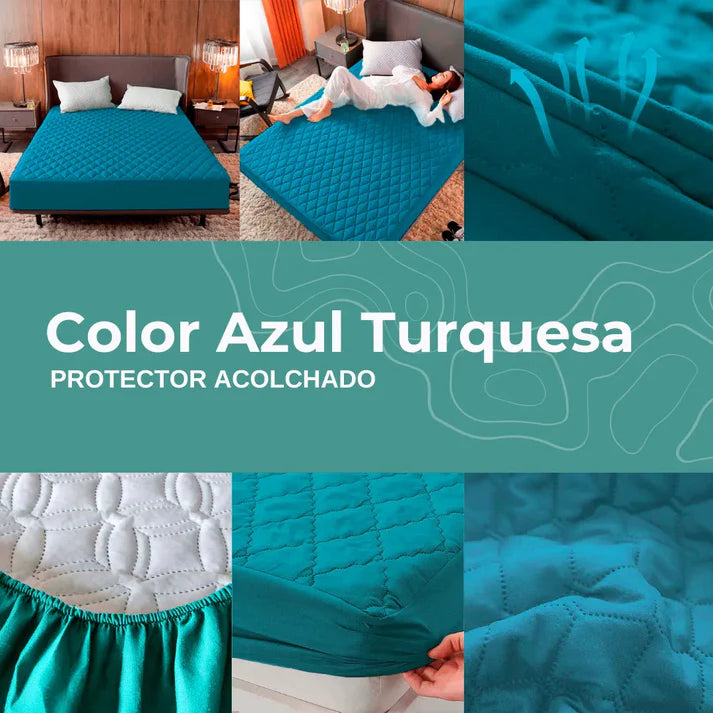 PROTECTOR COLCHON ANTIFLUIDO ACOLCHADO | Despidete de los acaros y regueros