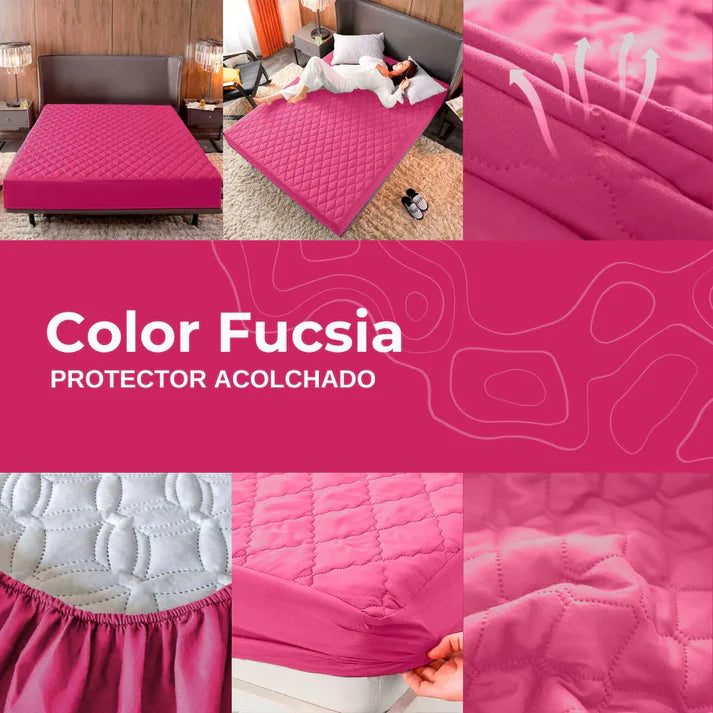 PROTECTOR COLCHON ANTIFLUIDO ACOLCHADO | Despidete de los acaros y regueros