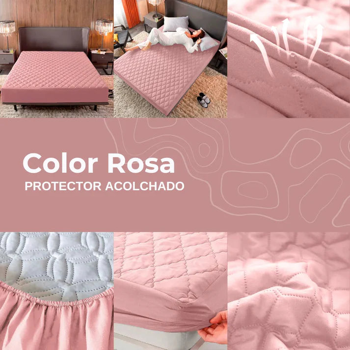 PROTECTOR COLCHON ANTIFLUIDO ACOLCHADO | Despidete de los acaros y regueros