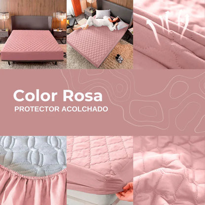PROTECTOR COLCHON ANTIFLUIDO ACOLCHADO | Despidete de los acaros y regueros