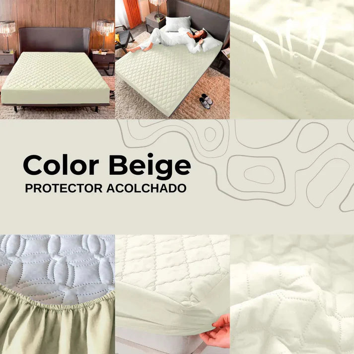 PROTECTOR COLCHON ANTIFLUIDO ACOLCHADO | Despidete de los acaros y regueros