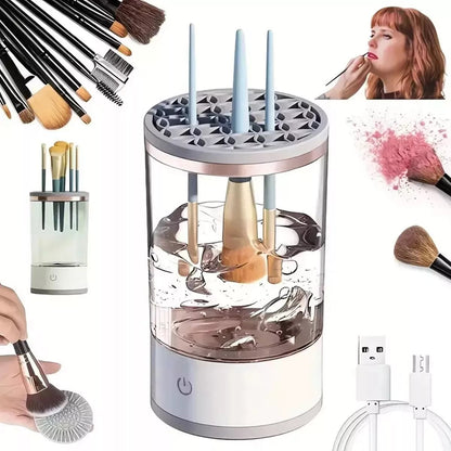 ✨Nuevo Limpiador de Brochas de Maquillaje Eléctrico: La Revolución en tu Rutina de Belleza ✨