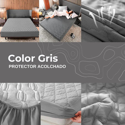 PROTECTOR COLCHON ANTIFLUIDO ACOLCHADO | Despidete de los acaros y regueros