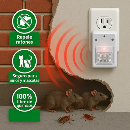 Riddex® Plus - Repelente Eléctrico Antiplagas Elimina plagas sin veneno ni químicos en tu hogar.