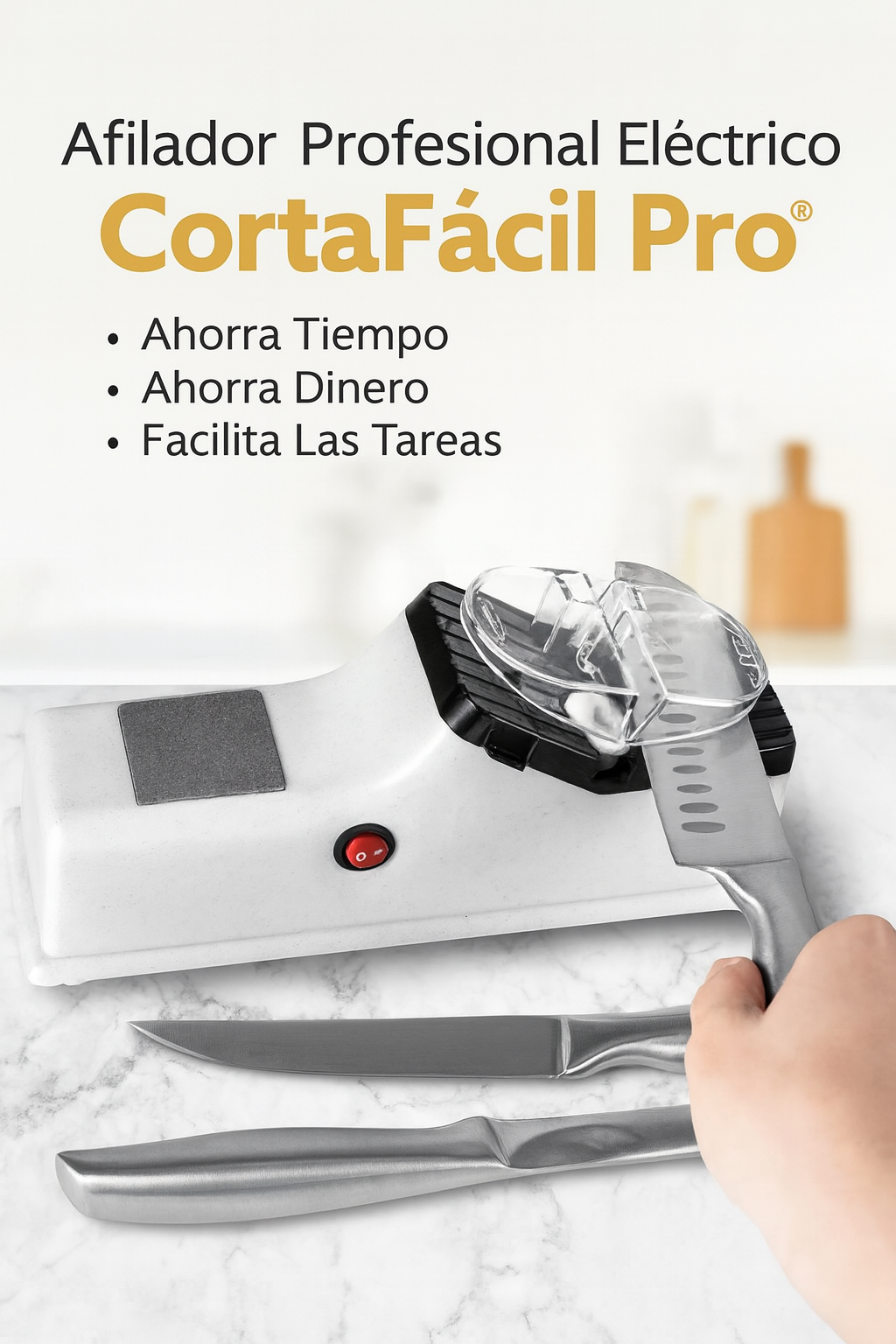 Afilador Profesional Eléctrico CortaFácil Pro®