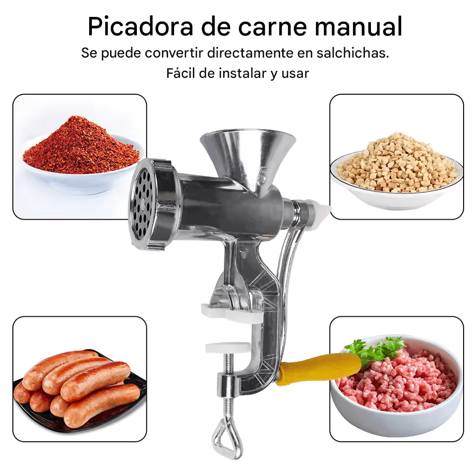 MOLINO MANUAL MULTIFUNCIONAL DE ACERO INOXIDABLE |°